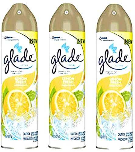 Glade Lemon Fresh Air Freshener Spray - Pack of 3 Cans