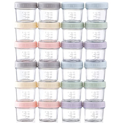 Glass Baby Food Storage Containers - 4 oz