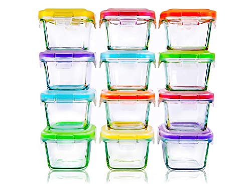 Glass Baby Food Storage Jars with Lid