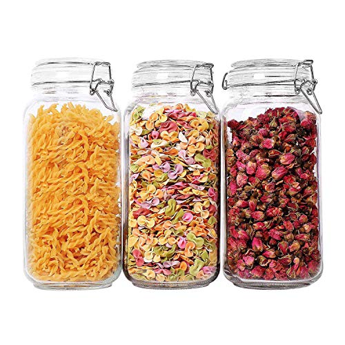 Glass Canister Set with Airtight Lids