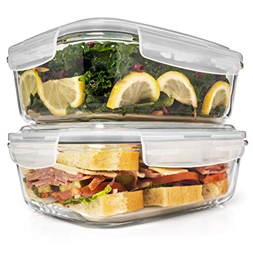 Glass Food Storage/ Baking Container Set with Locking Lid