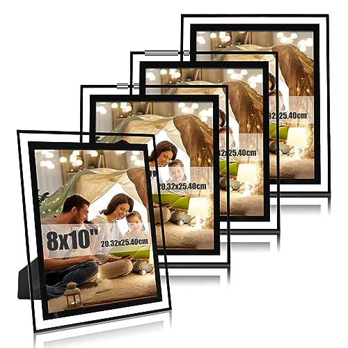 Glass Picture Frames Set of 4