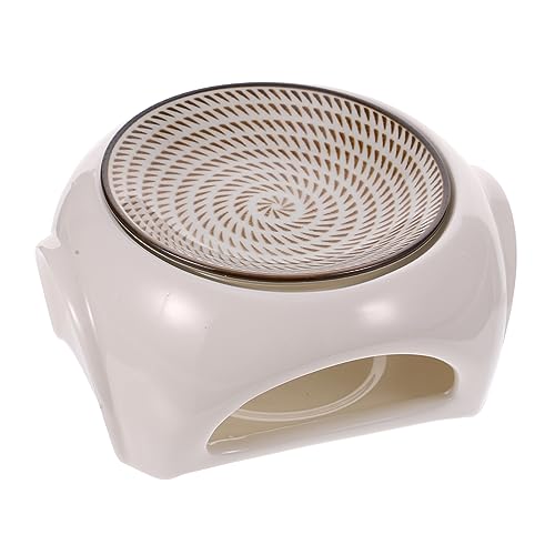 GLEAVI White Ceramic Tealight Candle Holder & Oil Diffuser - 3D Humidifier