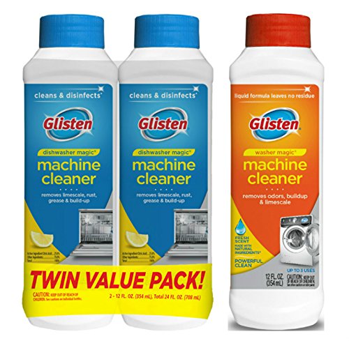 Glisten Dishwasher and Washer Cleaner 2-Pack
