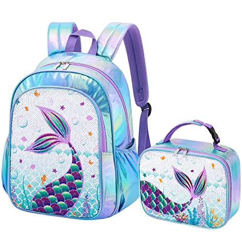 Glitter Mermaid Backpack Set