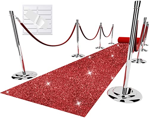 Glitter Red Carpet Runner for Party