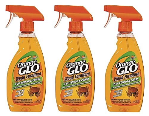 Orange Glo Wood Furniture Clean and Polish, 48 Ounces (Pack of 3)