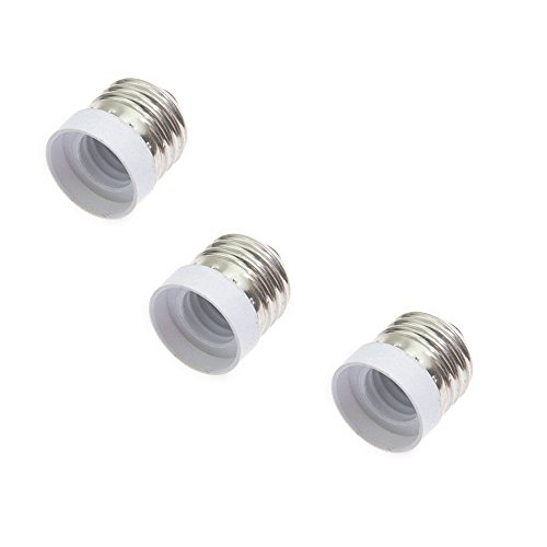 Glo-shine E17 Light Bulb Socket Adapter Converter (3 Pack)