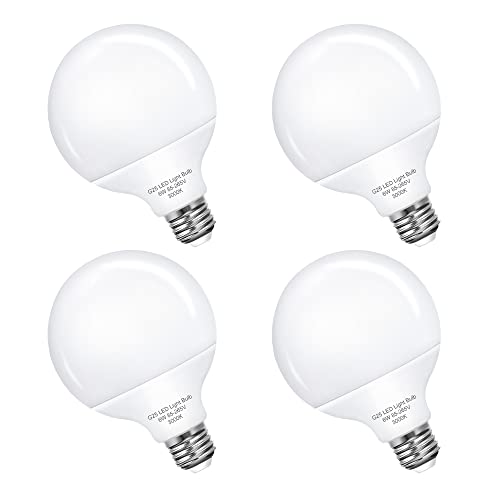 Globe LED Light Bulbs - G25 LED Vanity Bulb, Soft White, 4 Pack