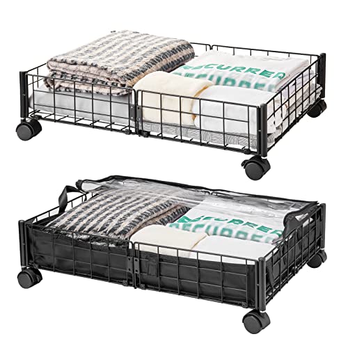 Glolaurge Under Bed Storage With Wheels