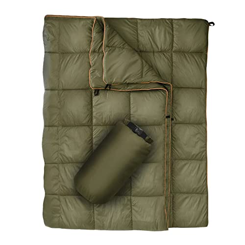 GLORSIGN Lightweight Camping Blanket - Warm and Waterproof