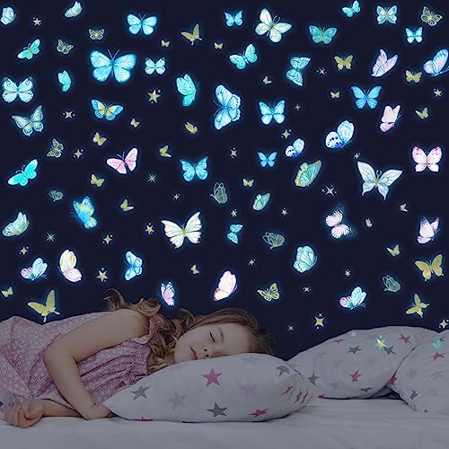 : "Luminous Butterfly Wall Decals for Kids' Rooms and Nursery Decor