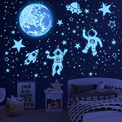 Glow in The Dark Stars for Ceiling and Wall Decals
