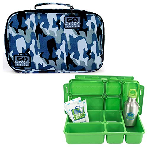 Go Green Lunch Box Set – Leakproof Insulated Lunch Box for Kids with Bag & Bottle