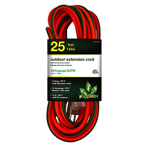 Go Green Power Inc. 25 ft Outdoor Extension Cord, Lighted End