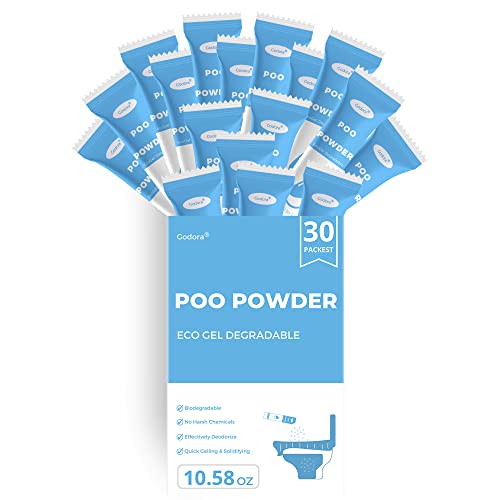 Godora 30 Packs ECO-Friendly Poo Powder