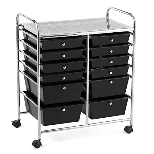 GOFLAME 12-Drawer Rolling Storage Cart