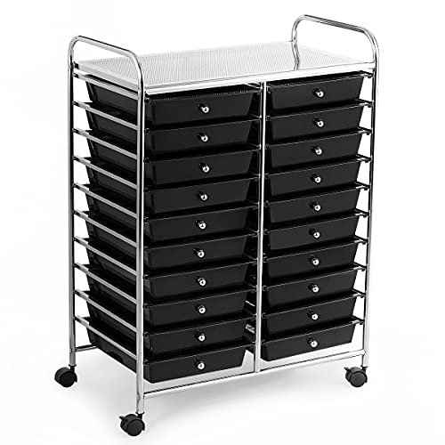 GOFLAME 20-Drawer Rolling Storage Cart