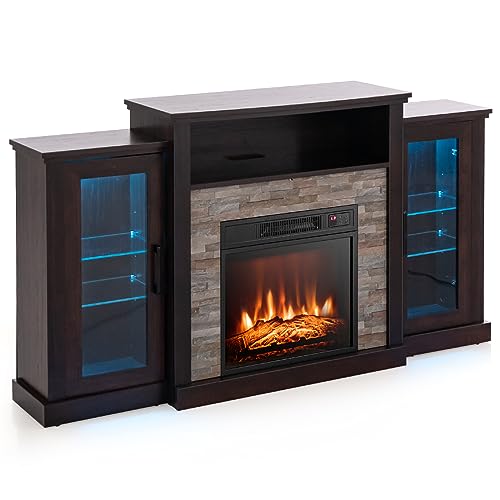 GOFLAME Fireplace TV Stand