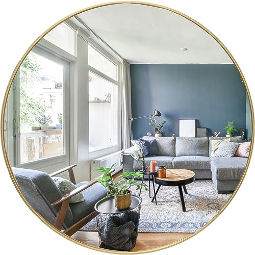 Kigley 5 Pcs Gold Mirrors for Wall Sunburst Circle Mirrors Vintage  Decorative Wall Mirror Round Plastic Mirror Set for Home Entryway Art  Living Room