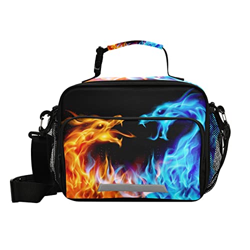 Gold Flame Kids Lunch Box