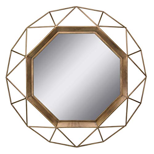 Gold Geometric Wall Mirror