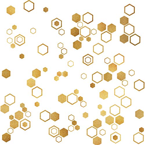 Gold Honeycomb Wall Decals