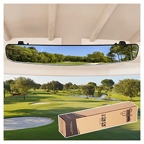 Universal Golf Cart Rear View Mirror 16.5" Wide Panoramic Fit for Club Car EZGO