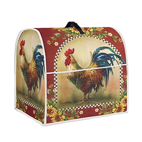 Gomyblomy Roosters Kitchen Aid Toaster Cover