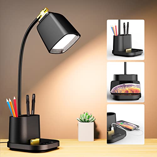 USB LED Desk Lamp: Touch Control, 3 Color Modes, Dimming