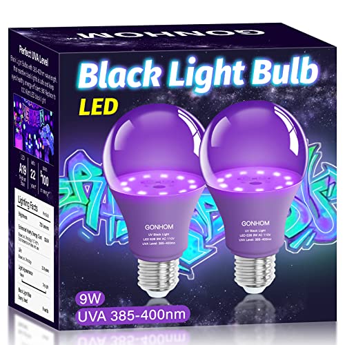 Gonhom LED Black Light Bulbs