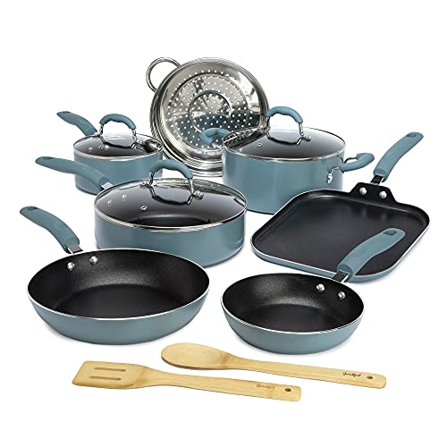Goodful 12-Piece Cookware Set with Non-Stick Coating