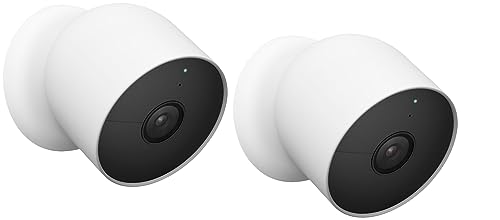 Google Nest Cam Outdoor/Indoor Battery Wireless Camera - 2nd Gen (Two Cameras)