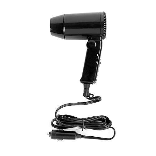 Portable 12V Car Hair Dryer with Defroster for Travel