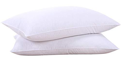 Puredown Luxury Goose Down White Pillow Inserts - Set of 2 Queen Size