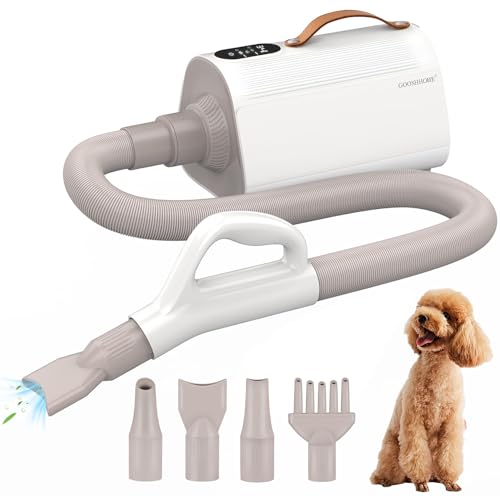GOOSHHOME Dog Hair Dryer: Efficient, Adjustable, and Low Noise