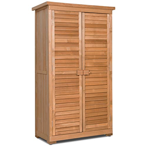 Goplus Outdoor Storage Cabinet