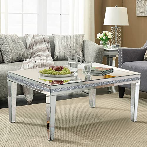 Gorgeous Silver Mirrored Coffee Table