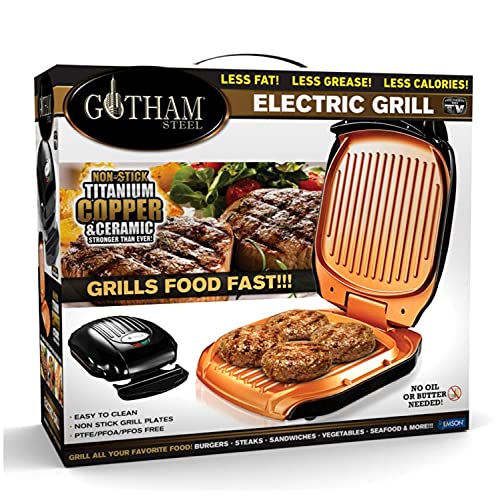 Gotham Steel Electric Grill with Nonstick Copper Coating