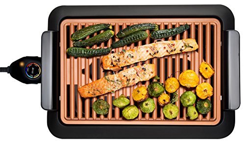 Gotham Steel Portable Nonstick Smokeless Electric Grill - Deluxe