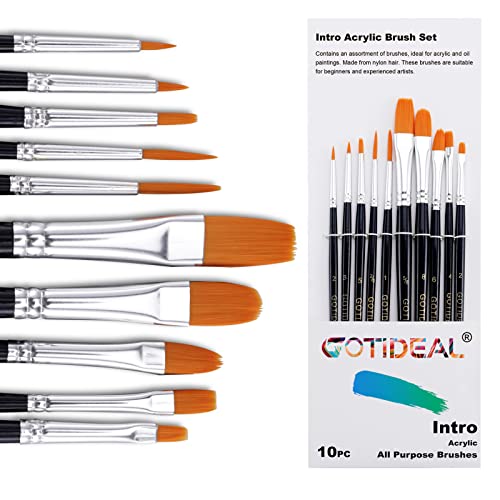 GOTIDEAL Paint Brush Set