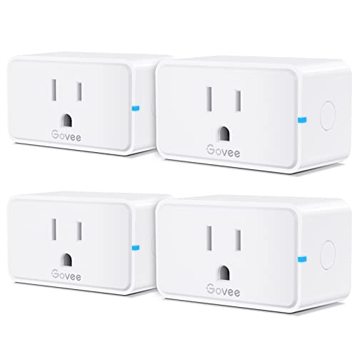 Smart Plug 15A, WiFi Bluetooth Outlets 4 Pack with Alexa and Google Assistant Control