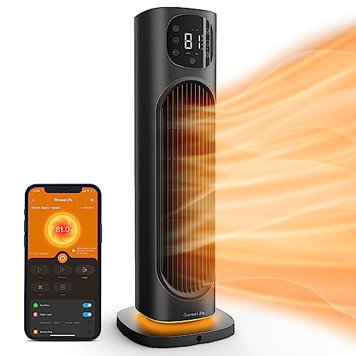 GoveeLife 24" Smart Tower Heater with WiFi & Voice Control