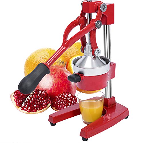 Gowintech Heavy Duty Cast Iron Manual Fruit Squeezer - Red