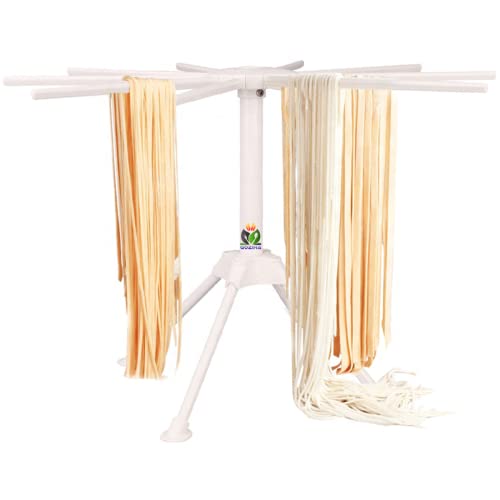Italian Pasta Drying Rack, Handheld Foldable Spaghetti Noodle Rod For  Making Homemade Pasta, Rotating Assembly