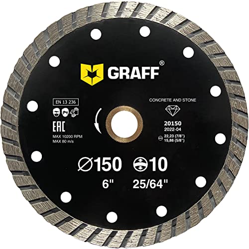 GRAFF 6 Inch Diamond Blade for Angle Grinder