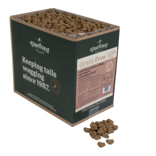Grain Free Peanut Butter with Mixed Veggies Recipe Minis Heart Dog Treats, 15 lb