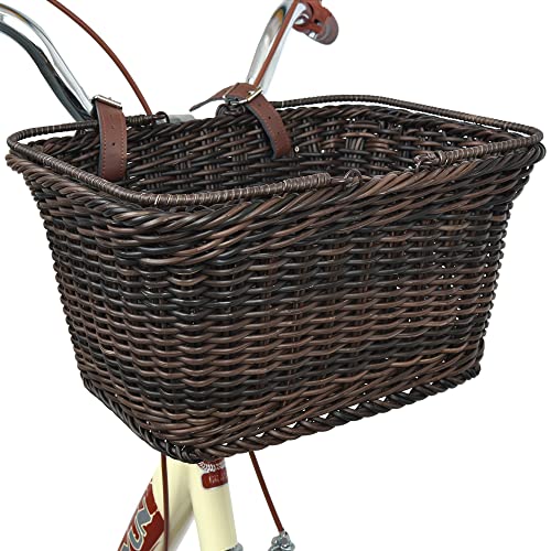 GRANNY SAYS Bike Basket: Wicker Basket for Bike