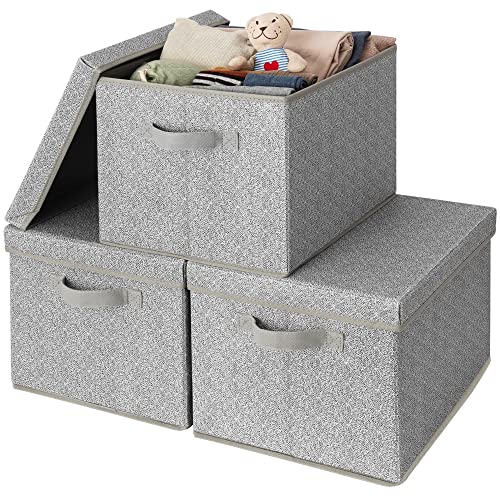 GRANNY SAYS Fabric Boxes with Lids, 3-Pack