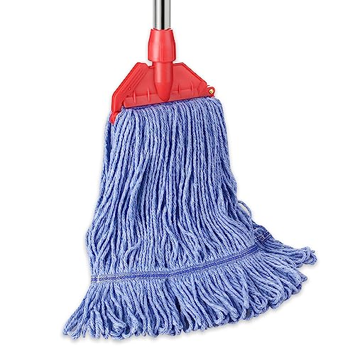 GRAREND 60" Heavy Duty Cotton Mop for Floor Cleaning